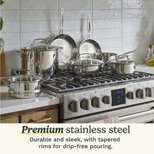 Cuisinart Silver Stainless Steel Cookware Set